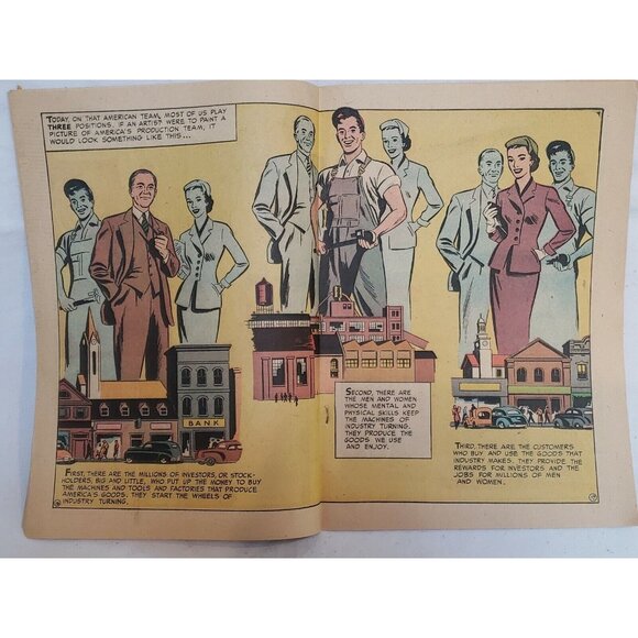 50s BF Goodrich Advertising Promotion Comic Book Johnson Makes The Team Vintage - Picture 5 of 10